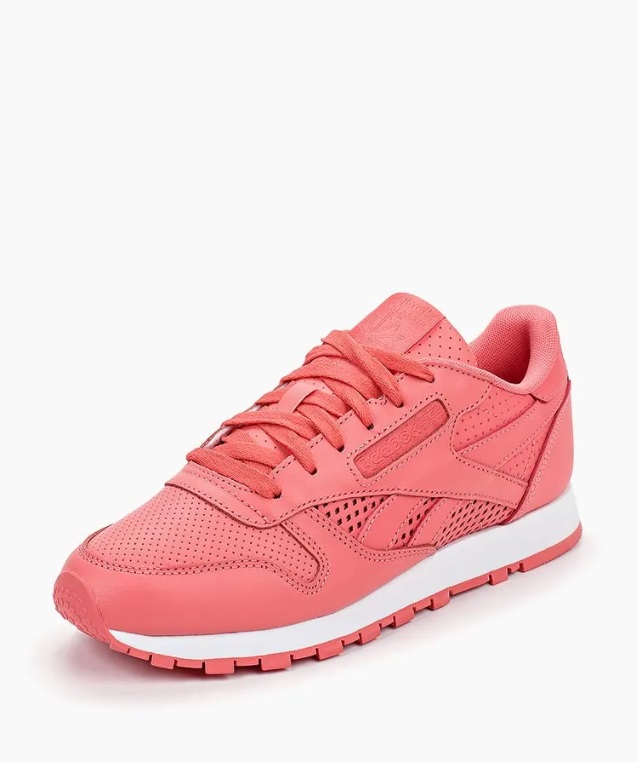 фото Кроссовки женские reebok classic leather красные 37 ru