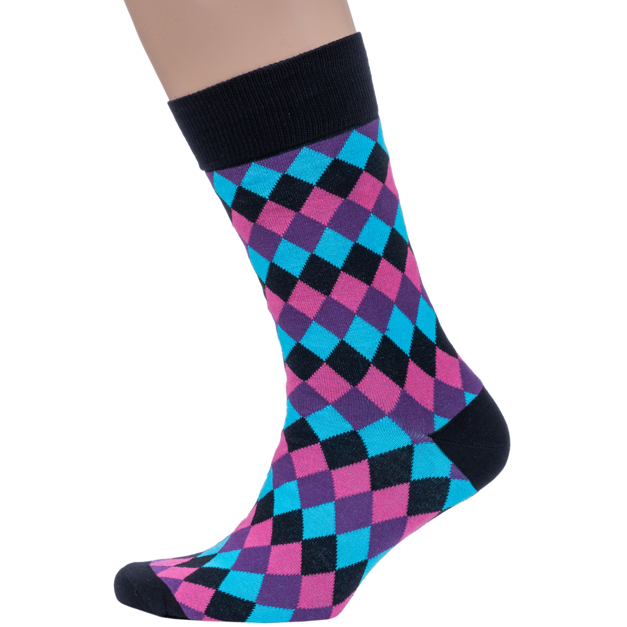 

Носки мужские Grinston socks 18D3 мультиколор 25, Разноцветный;розовый, 18D3