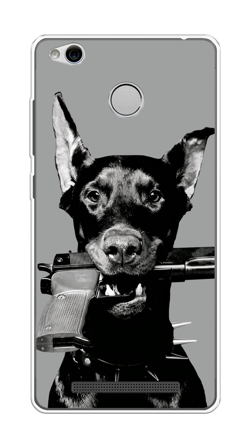 

Чехол Awog на Xiaomi Redmi 3 Pro (3S) "Доберман", Серый, 30950-1