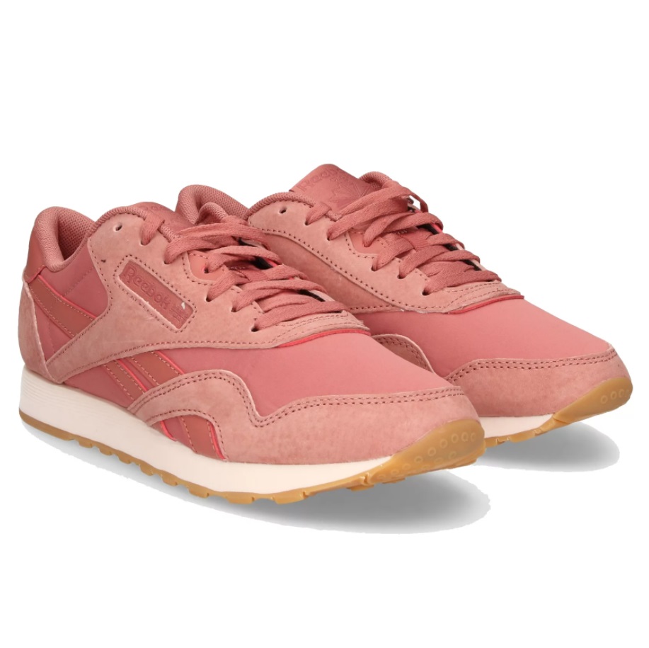 фото Кроссовки женские reebok cl nylon розовые 36 ru