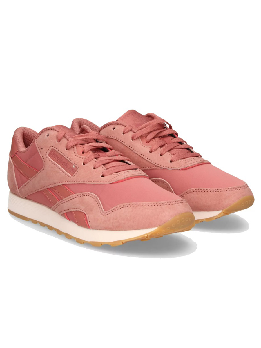 фото Кроссовки женские reebok cl nylon розовые 36 ru