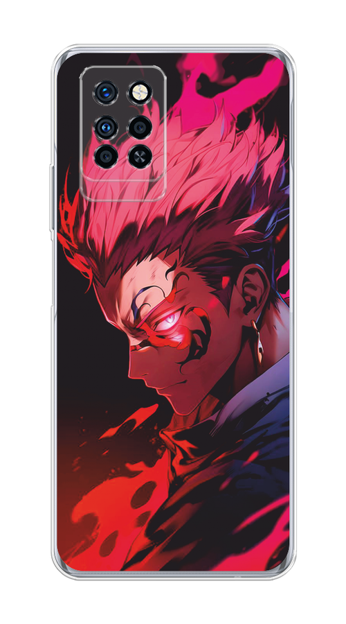 

Чехол Awog на Infinix Note 10 Pro "Взгляд Сукуны", Розовый;красный;черный, 3100150-1