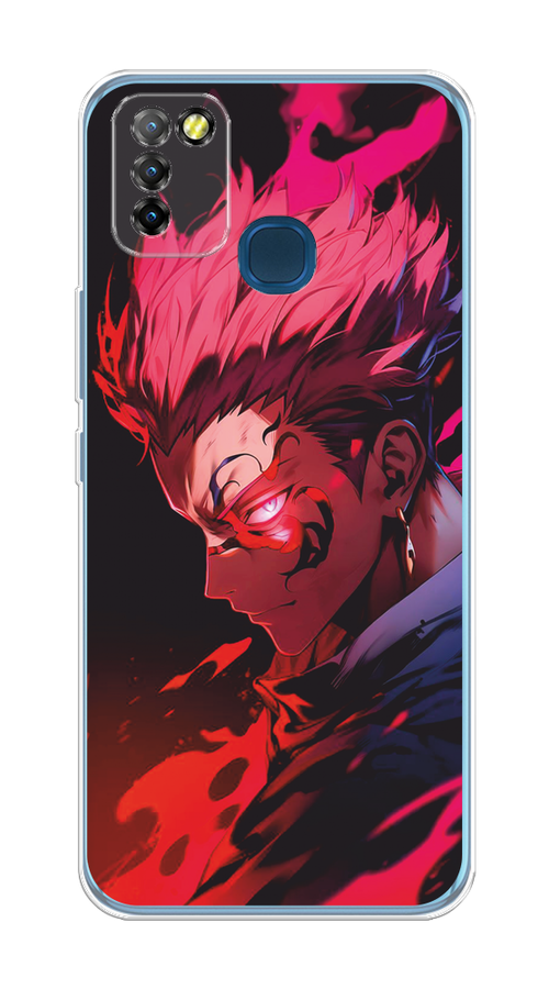

Чехол Awog на Infinix HOT 10 Lite "Взгляд Сукуны", Розовый;красный;черный, 3100350-1