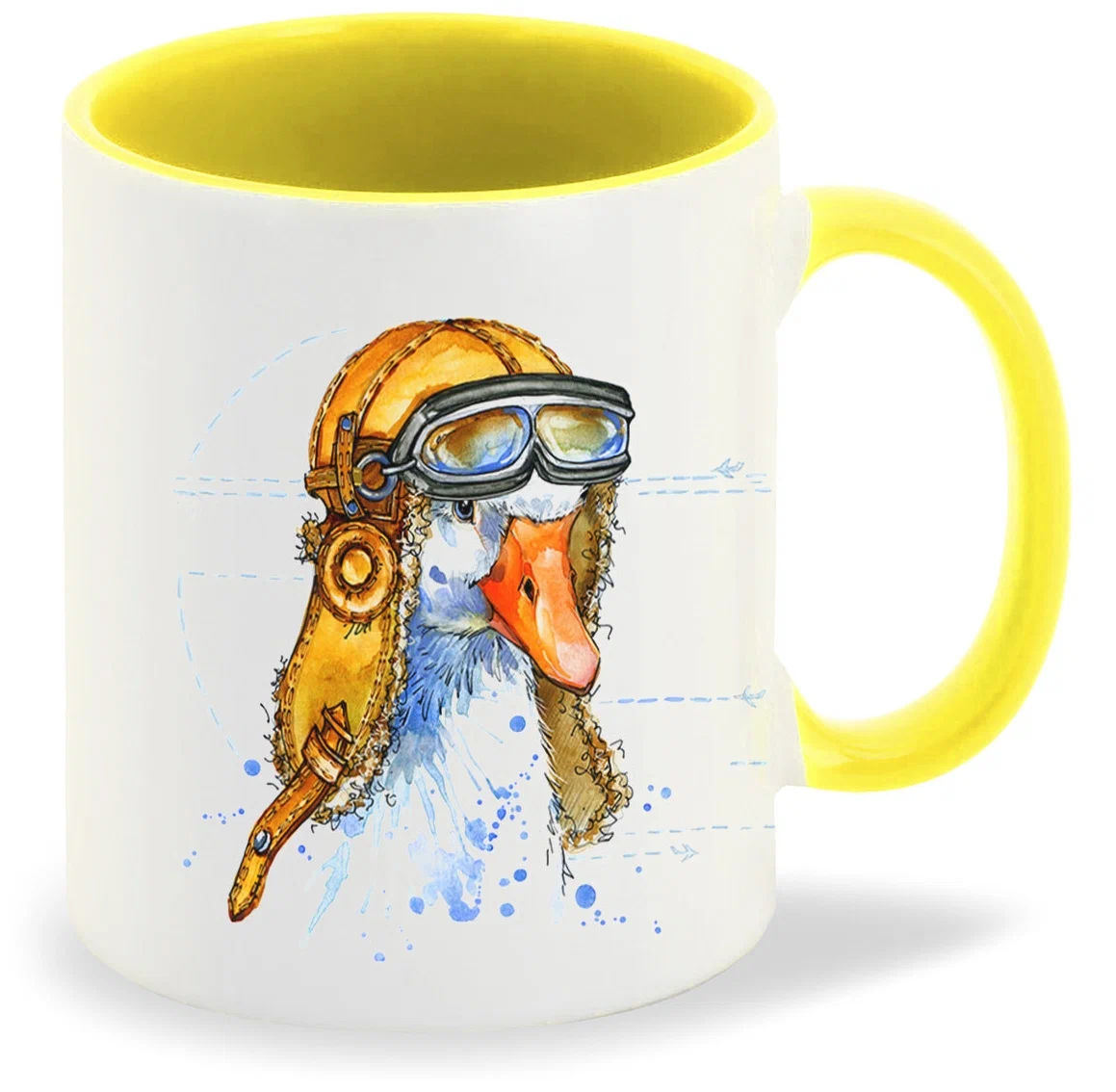 

Кружка CoolPodarok Животные Гусь летчик