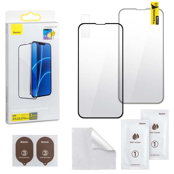 

Защитное стекло Baseus iphone 13/13 Pro Soft Edge 0.23mm 2 шт