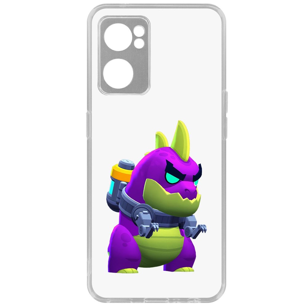 

Чехол-накладка Кейс Brawl Stars-Мегамонстр для Oppo Reno7 5G, Прозрачный