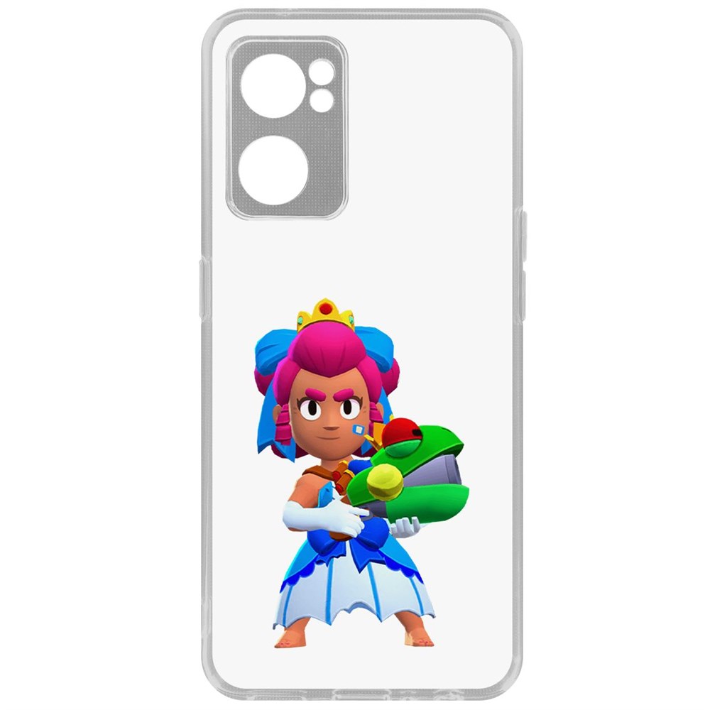 

Чехол-накладка Кейс Brawl Stars-Принцесса Шелли для Oppo Reno7 5G, Прозрачный