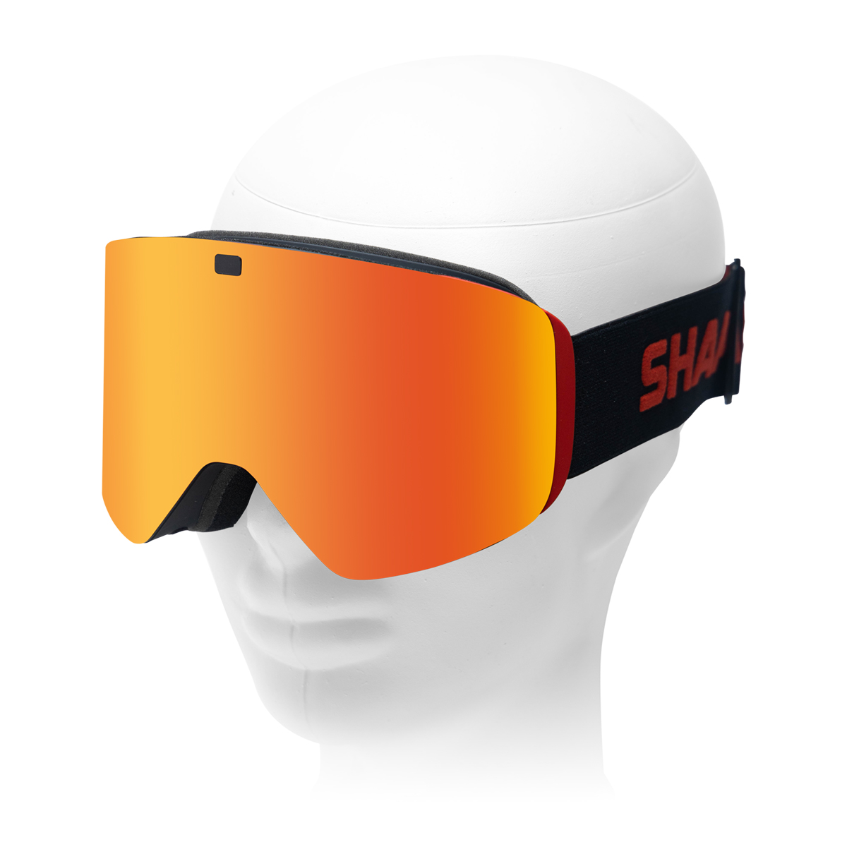 фото Очки-маска для сноуборда и горных лыж, красный-черный, shamoon sm-sngl-01