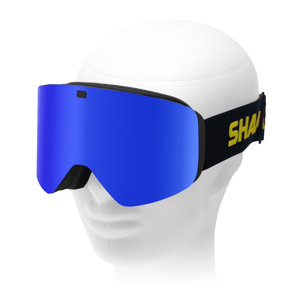 фото Очки-маска для сноуборда и горных лыж, черный-белый, shamoon sm-sngl-02
