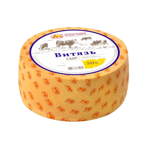 

Сыр полутвердый ЮКМП Витязь 50% бзмж