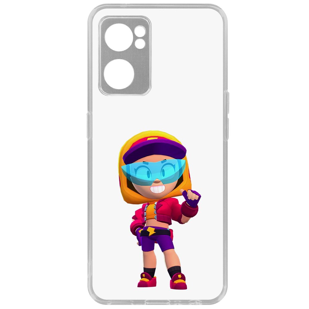 

Чехол-накладка Кейс Brawl Stars-Стритстайл Макс для Oppo Reno7 5G, Прозрачный