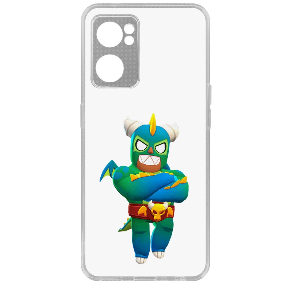 

Чехол-накладка Кейс Brawl Stars-Эль Дракон Вердозо для Oppo Reno7 5G, Прозрачный