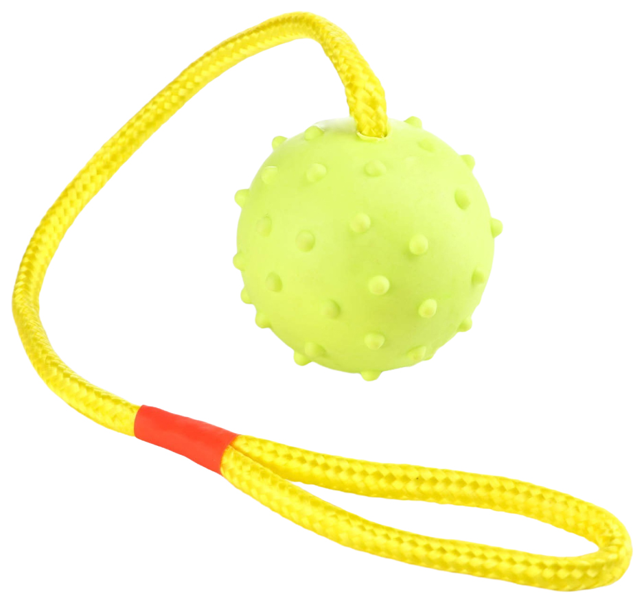 Игрушка Пижон Мяч на веревке, салатовая, 6 см