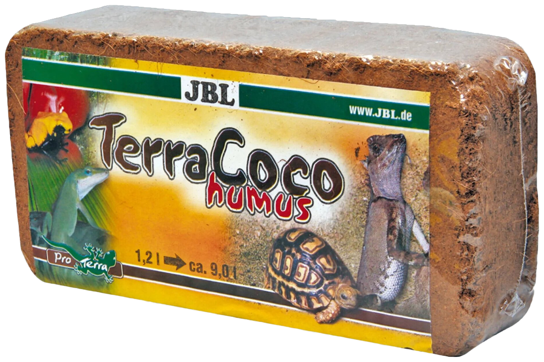JBL TerraCoco Humus Натуральный кокосовой перегной, спрессованый в брикете, 650 гр
