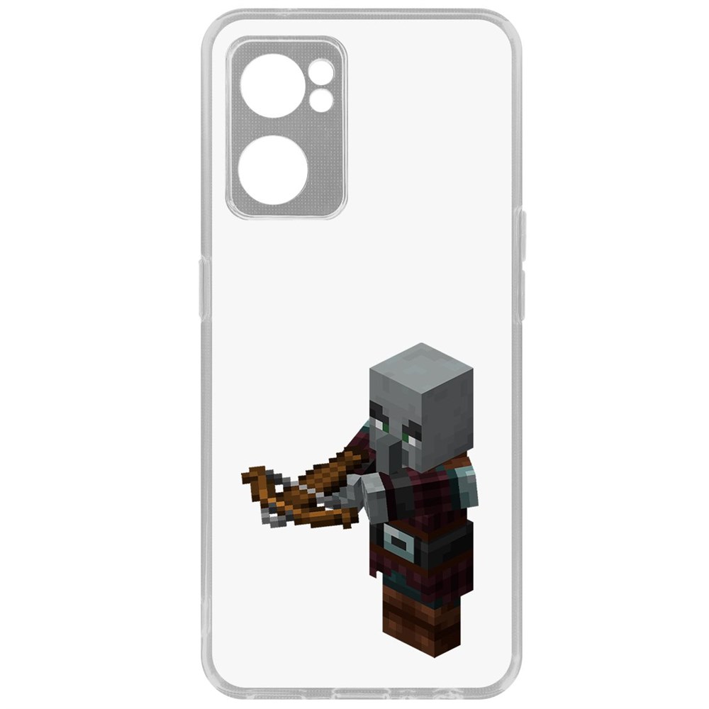 

Чехол-накладка Кейс Minecraft-Разбойник для Oppo Reno7 5G, Прозрачный