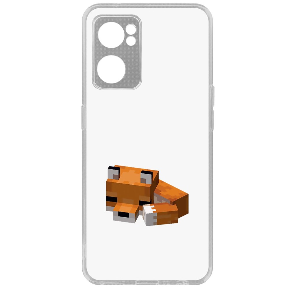 

Чехол-накладка Кейс Minecraft-Спящий Лисенок для Oppo Reno7 5G, Прозрачный