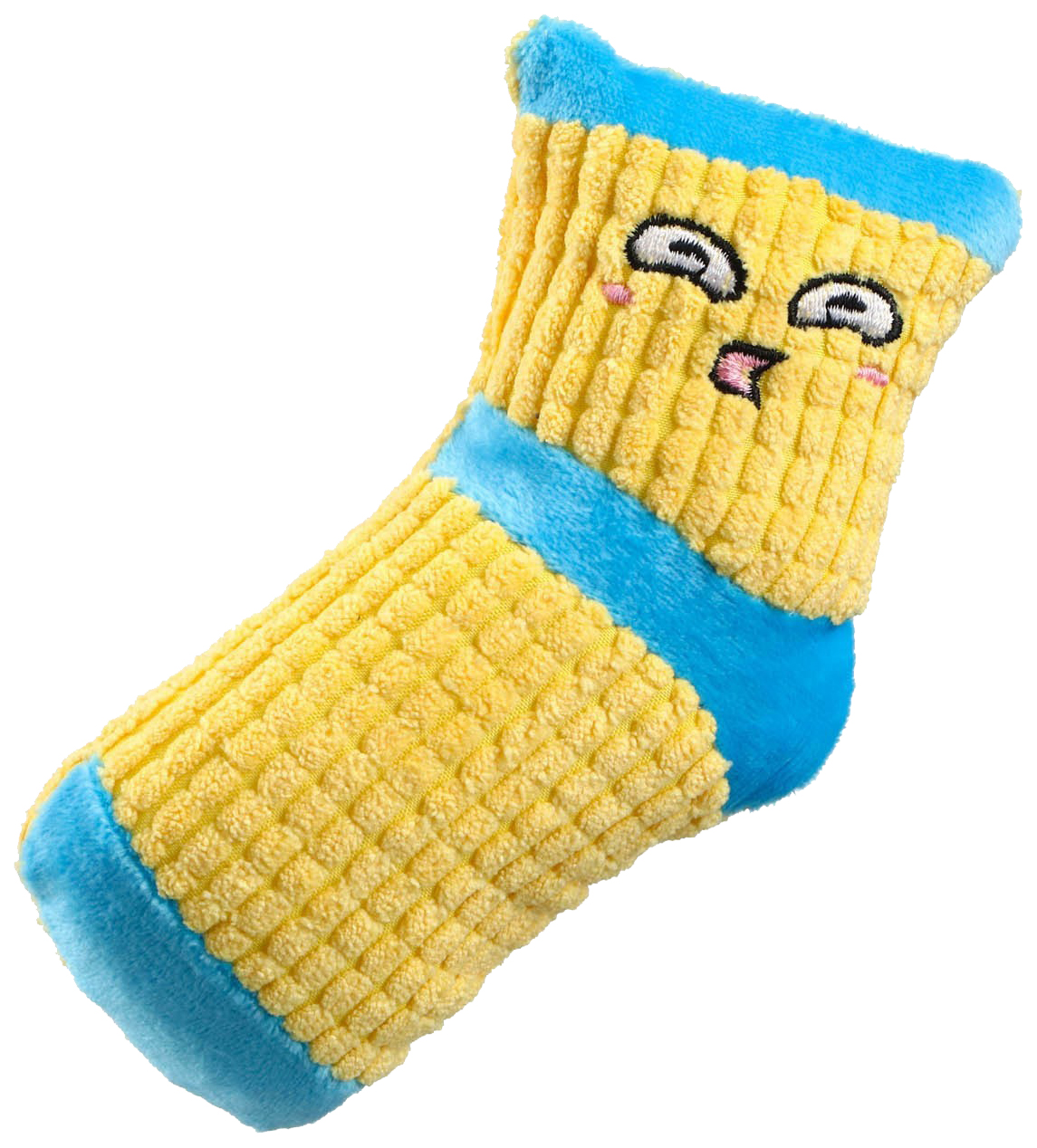 фото Игрушка мягкая пижон носок с пищалкой, желтый, 16 см