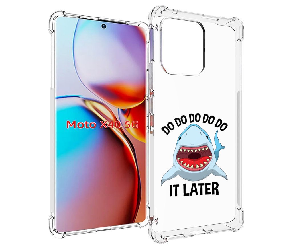 

Чехол MyPads Акула для Motorola Moto X40, Прозрачный, Tocco