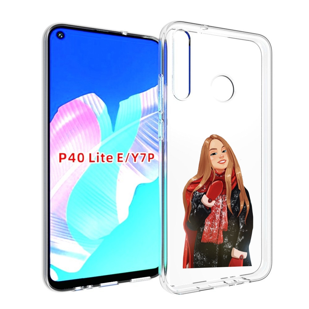 

Чехол бампер MyPads Новогодний-зимний-арт женский для Huawei P40, Прозрачный, Tocco