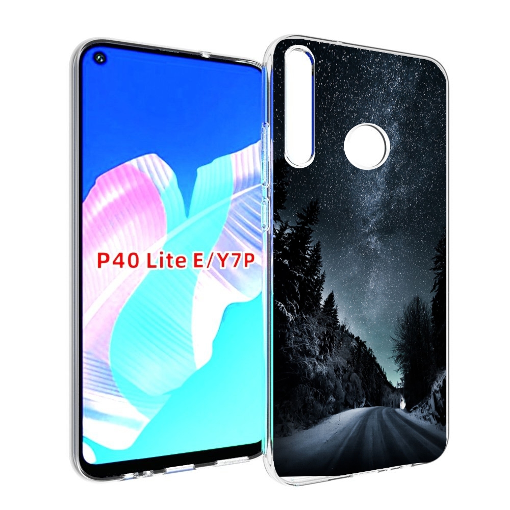 

Чехол бампер MyPads Ночной-лес для Huawei P40 Lite E, Прозрачный, Tocco