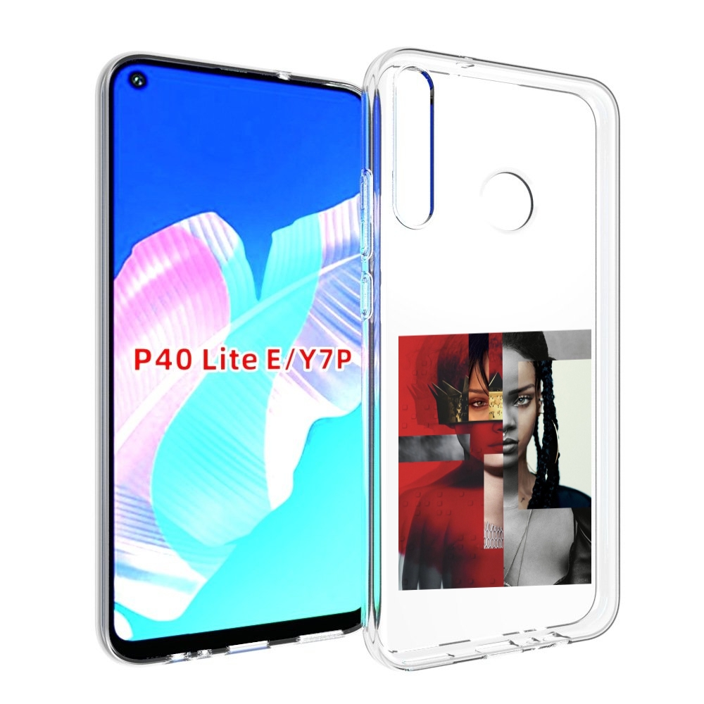 

Чехол бампер MyPads Обложка-Рианна для Huawei P40 Lite E, Прозрачный, Tocco