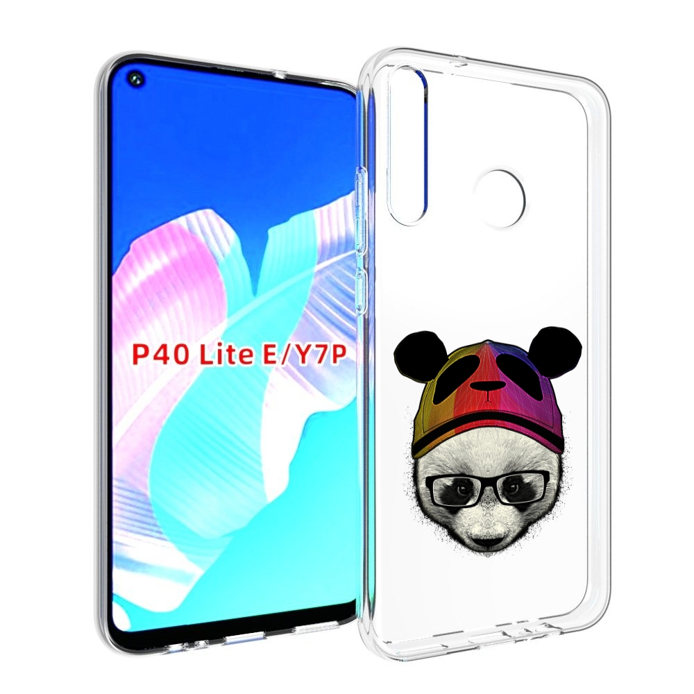 

Чехол бампер MyPads Панда в шапке для Huawei P40 Lite E, Прозрачный, Tocco