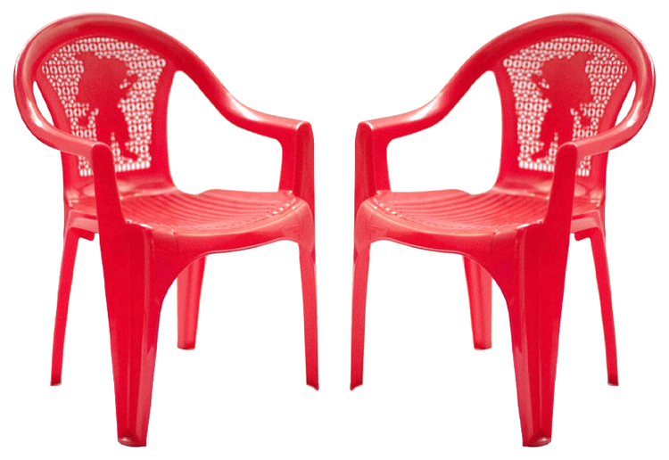 фото Садовое кресло стандарт пластик red 90х45х56 см
