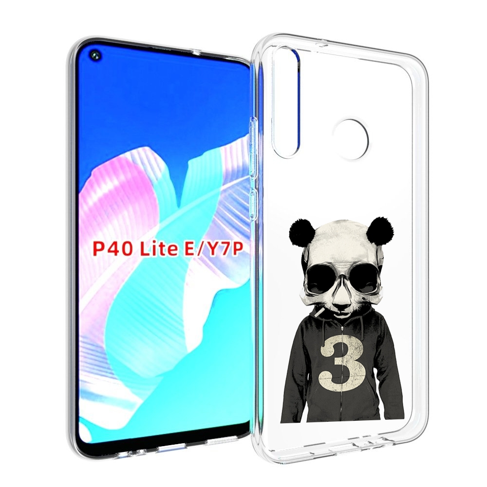 

Чехол бампер MyPads Панда-в-костюме для Huawei P40 Lite E, Прозрачный, Tocco