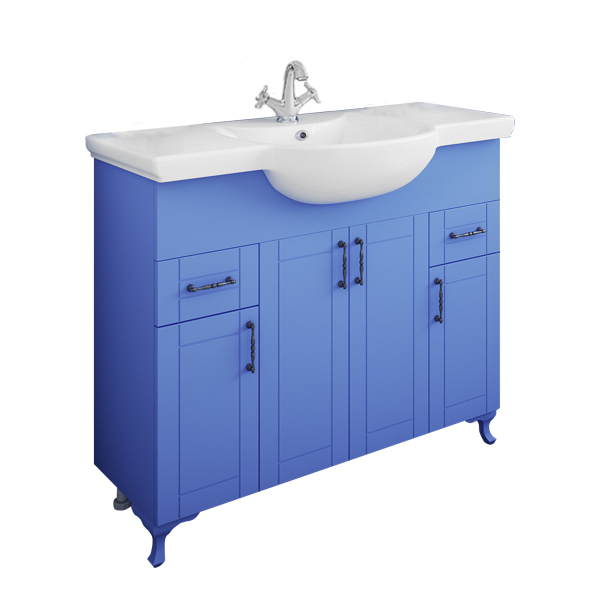

Sanflor Тумба с раковиной Sanflor Глория 105 голубая
