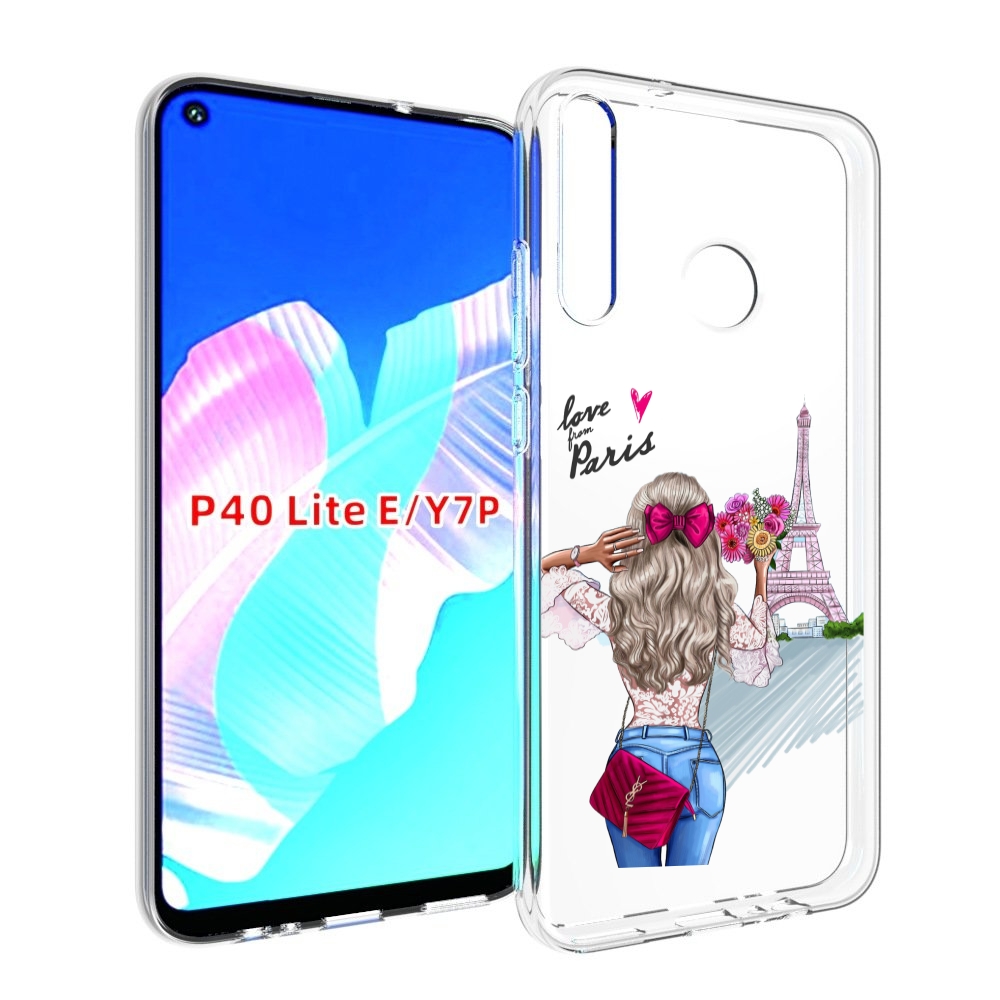 

Чехол бампер MyPads Парижанка женский для Huawei P40 Lite E, Прозрачный, Tocco