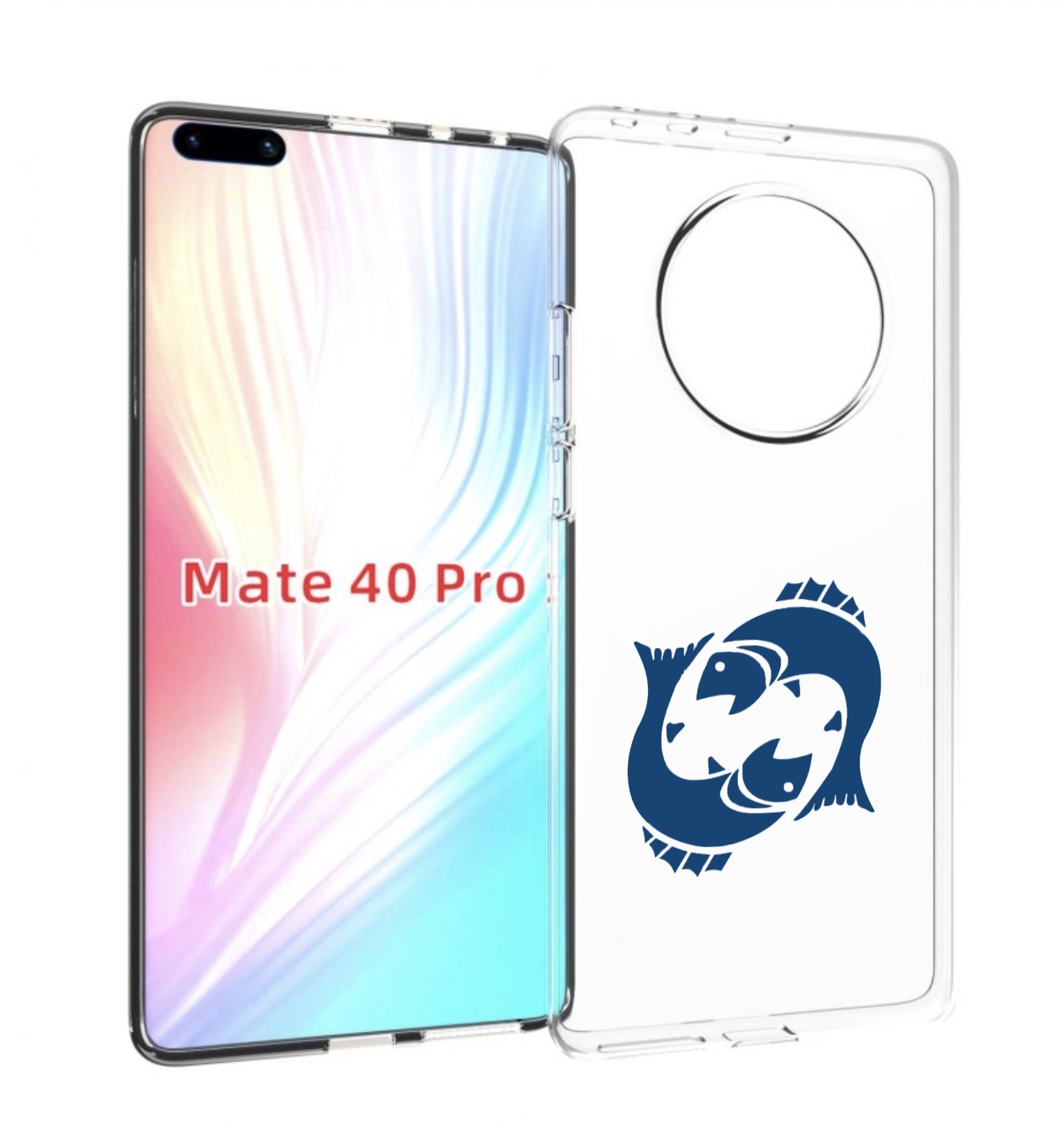 

Чехол MyPads знак-зодиака-рыбы-7 для Huawei Mate 40 Pro (NOH-NX9), Прозрачный, Tocco