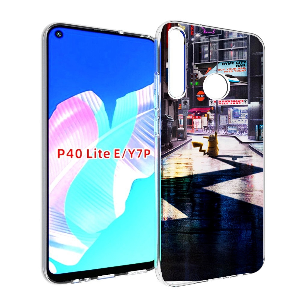 

Чехол бампер MyPads Пикачу-в-городе для Huawei P40 Lite E, Прозрачный, Tocco