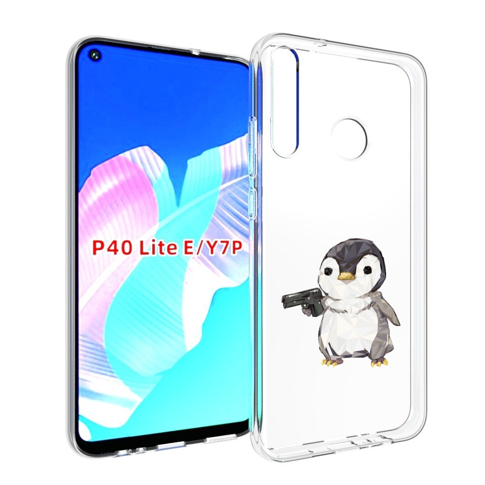 

Чехол бампер MyPads Пингвин детский для Huawei P40 Lite E, Прозрачный, Tocco