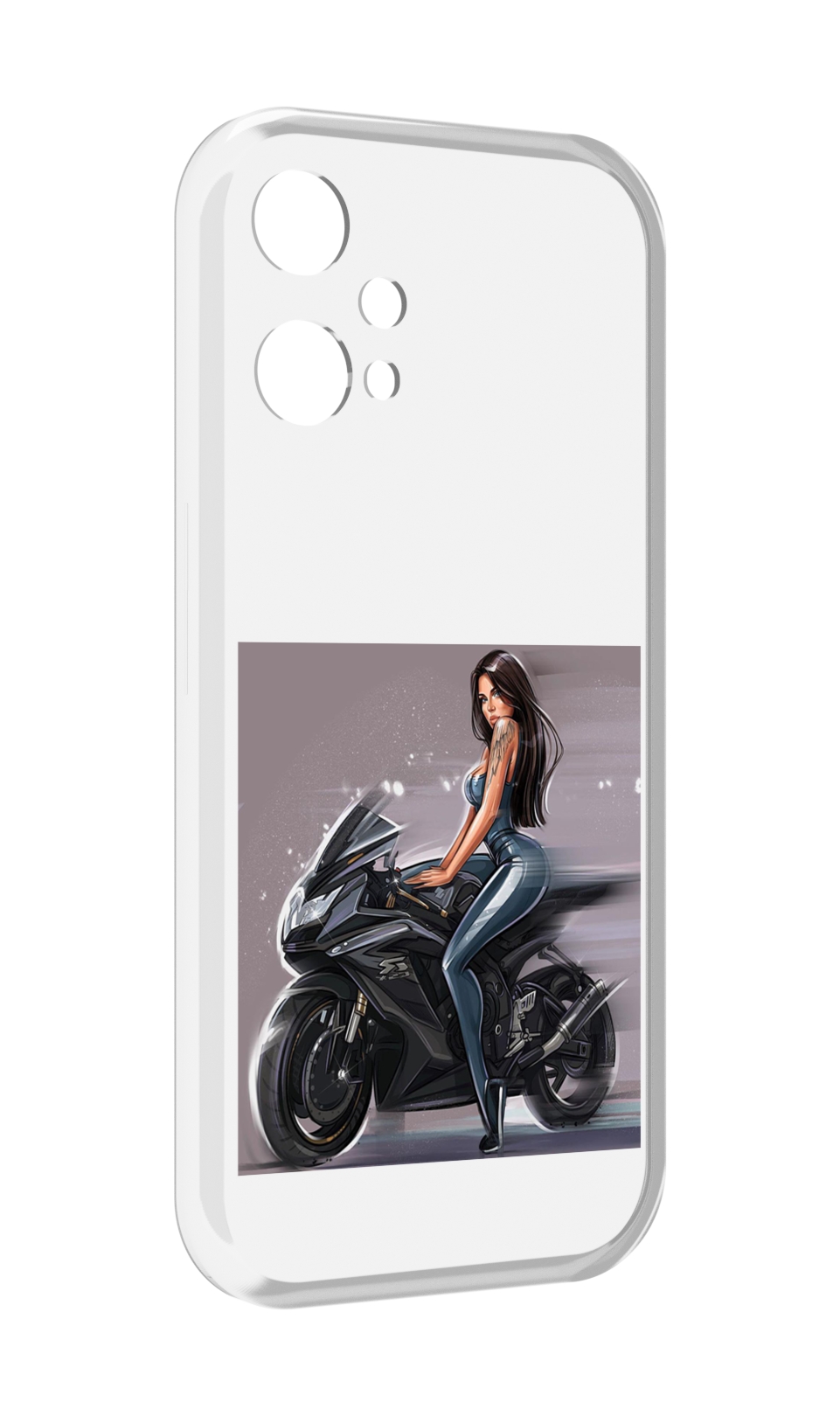 

Чехол MyPads девушка-на-мотоцикле для OnePlus Nord CE 2 Lite 5G, Прозрачный, Tocco