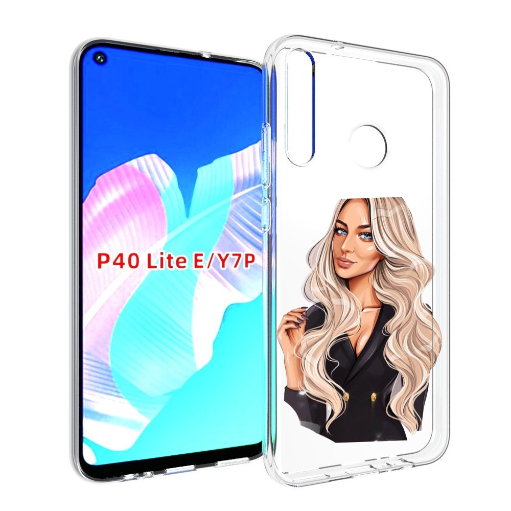 Чехол бампер MyPads Платье-пиджак женский для Huawei P40 Lite E