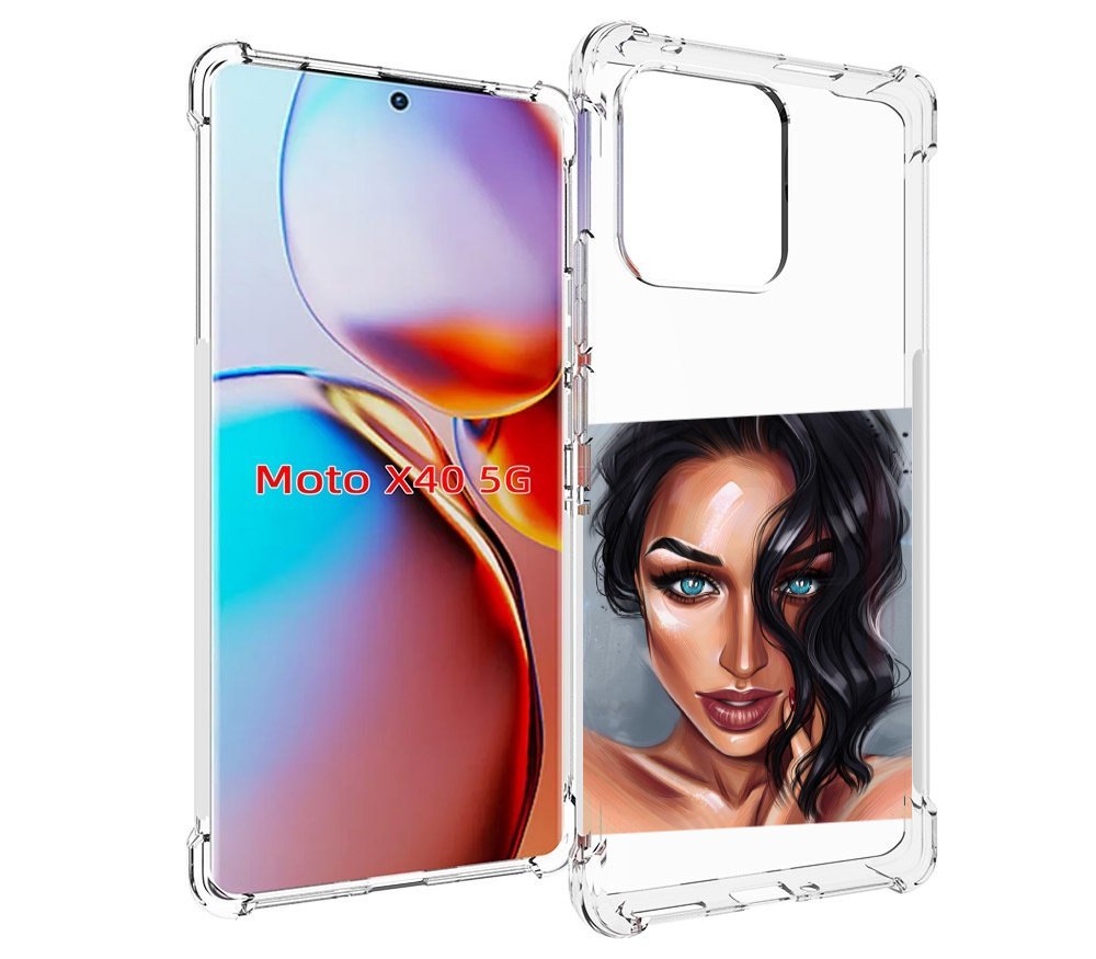 

Чехол MyPads Брюнетка для Motorola Moto X40, Прозрачный, Tocco