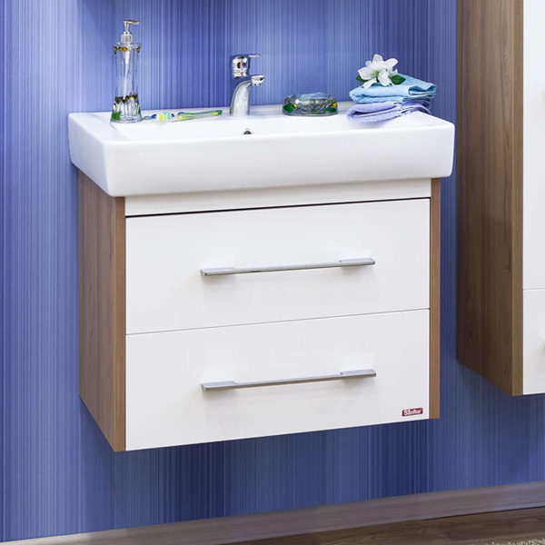 

Sanflor Тумба с раковиной Sanflor Ларго 2 70 вяз швейцарский, белая