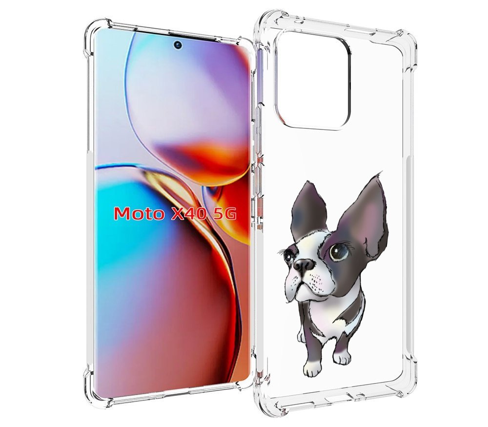 

Чехол MyPads Бульдожка для Motorola Moto X40, Прозрачный, Tocco