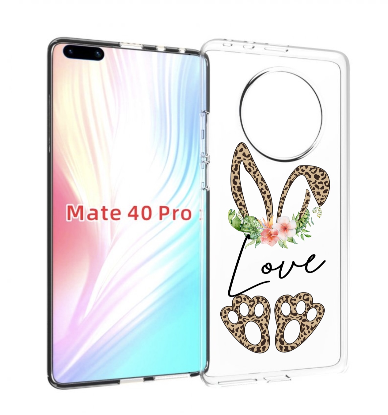 

Чехол MyPads золотые-лапки-и-ушки для Huawei Mate 40 Pro (NOH-NX9), Прозрачный, Tocco