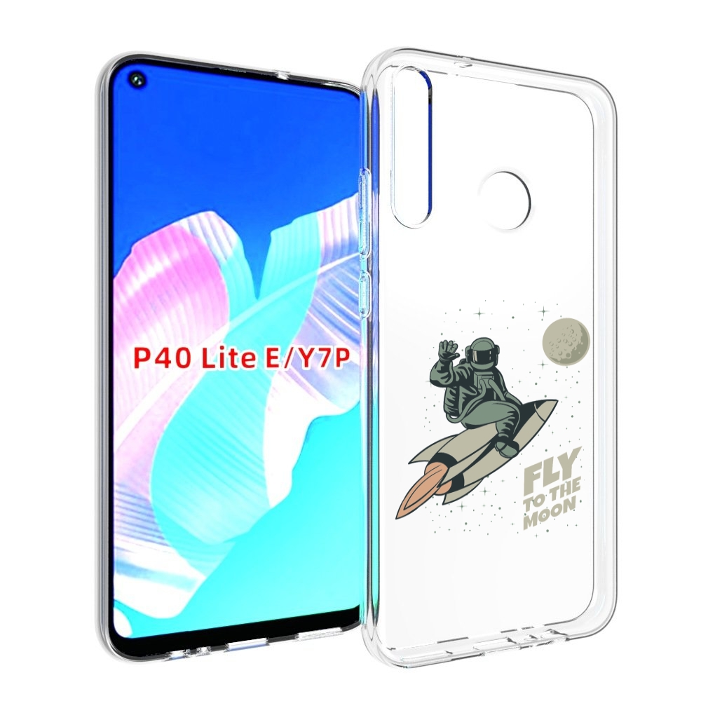 

Чехол бампер MyPads Полет-на-Луну для Huawei P40 Lite E, Прозрачный, Tocco