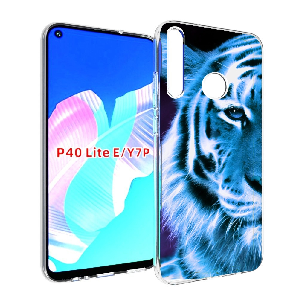 Чехол бампер MyPads Половина-тигра мужской для Huawei P40 Lite E