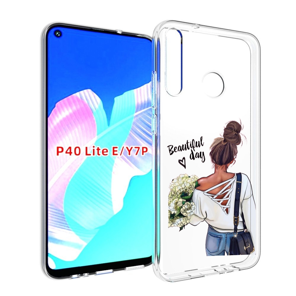 

Чехол бампер MyPads Прекрасный-день для Huawei P40 Lite E, Прозрачный, Tocco