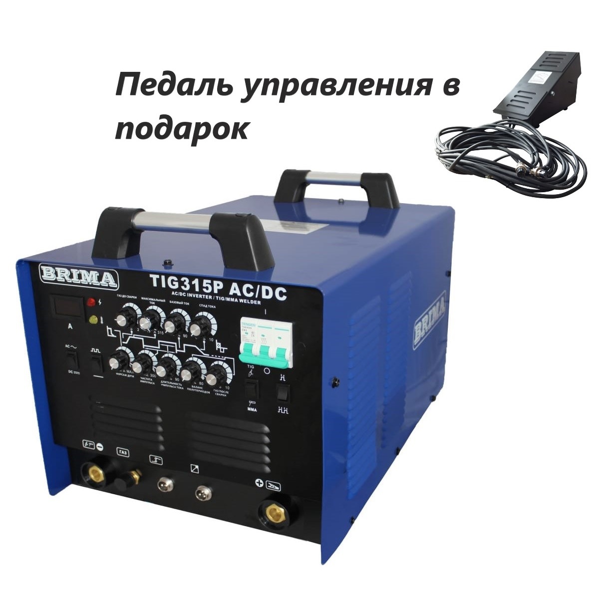 

Инверторная установка Brima TIG-315P AC/DC 380В HF