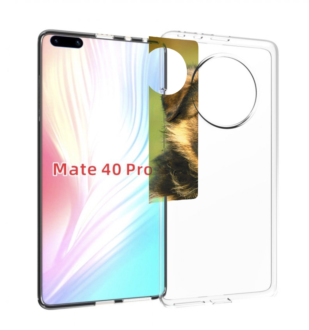

Чехол MyPads кавказская овчарка для Huawei Mate 40 Pro (NOH-NX9), Прозрачный, Tocco