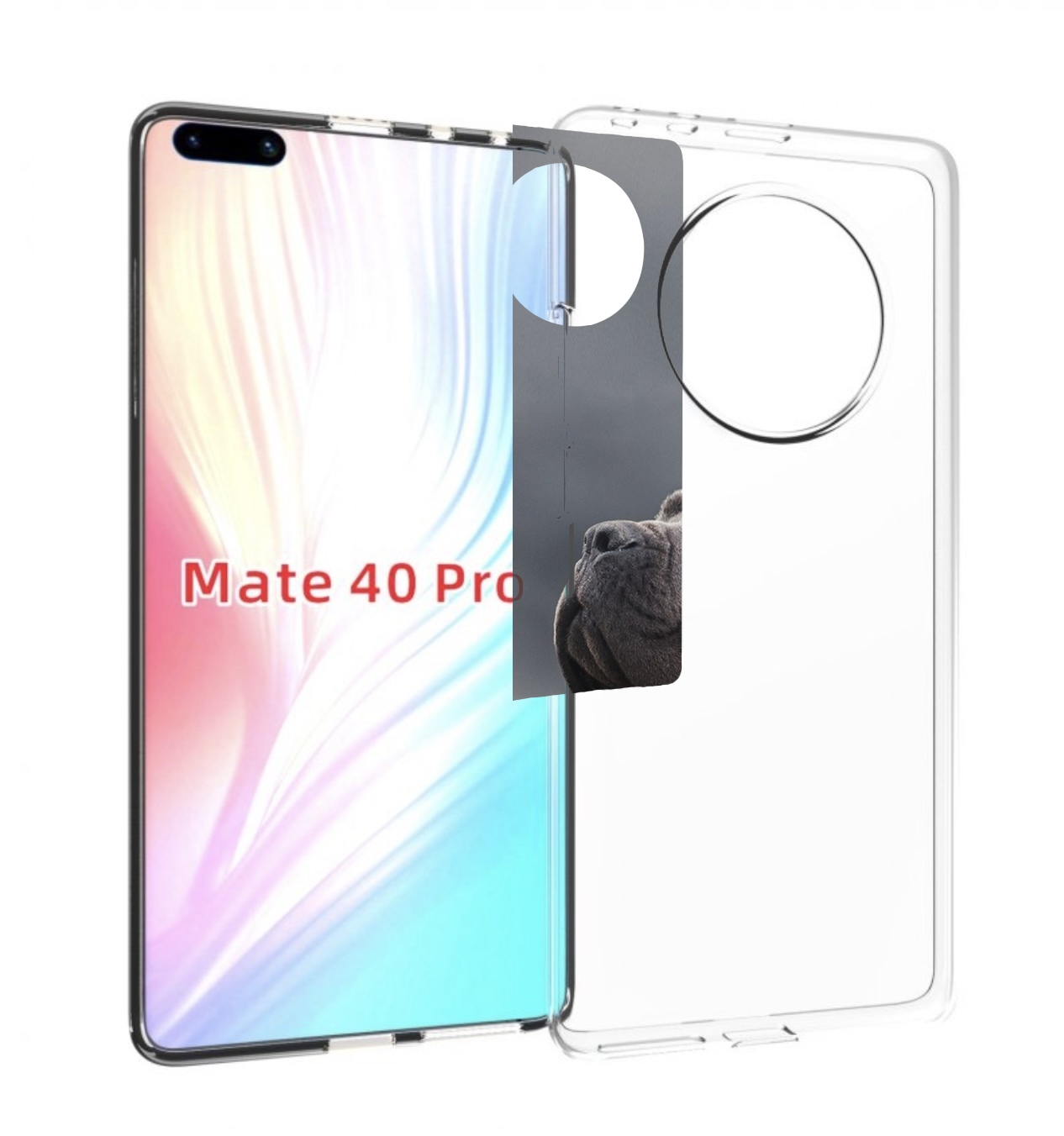 

Чехол MyPads кане корсо для Huawei Mate 40 Pro (NOH-NX9), Прозрачный, Tocco