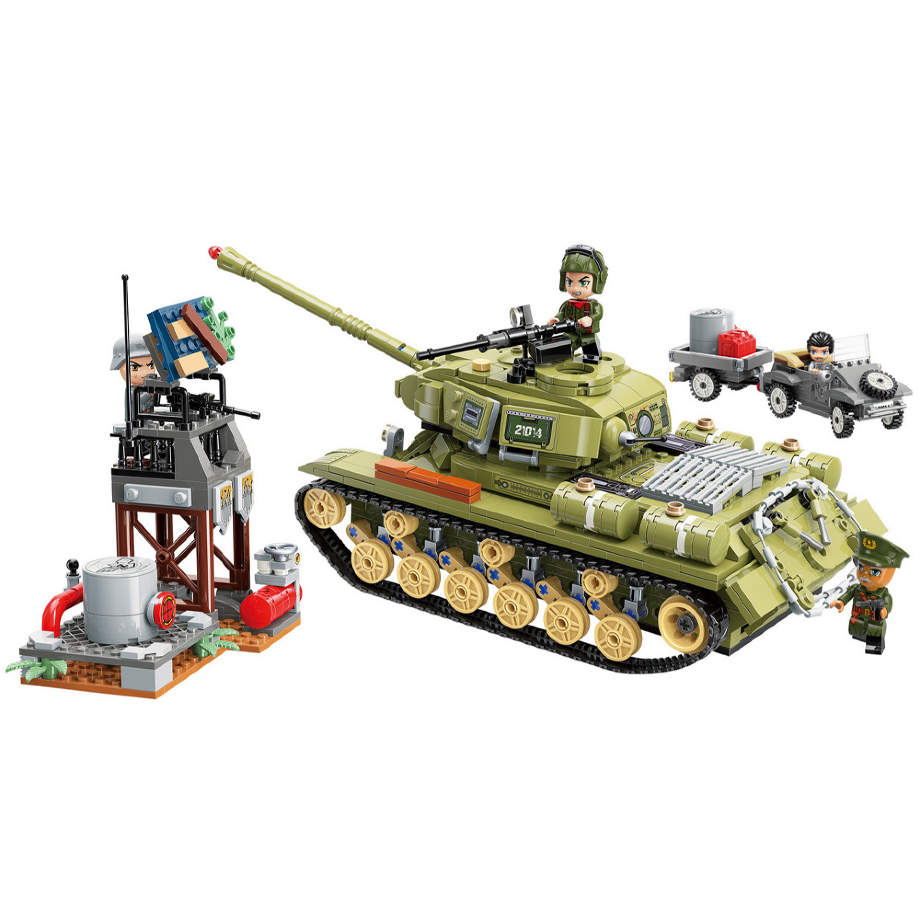 

Конструктор Танк, с фигурками, с аксессуарами, 858 дет. Brick (Enlighten) BRICK21014