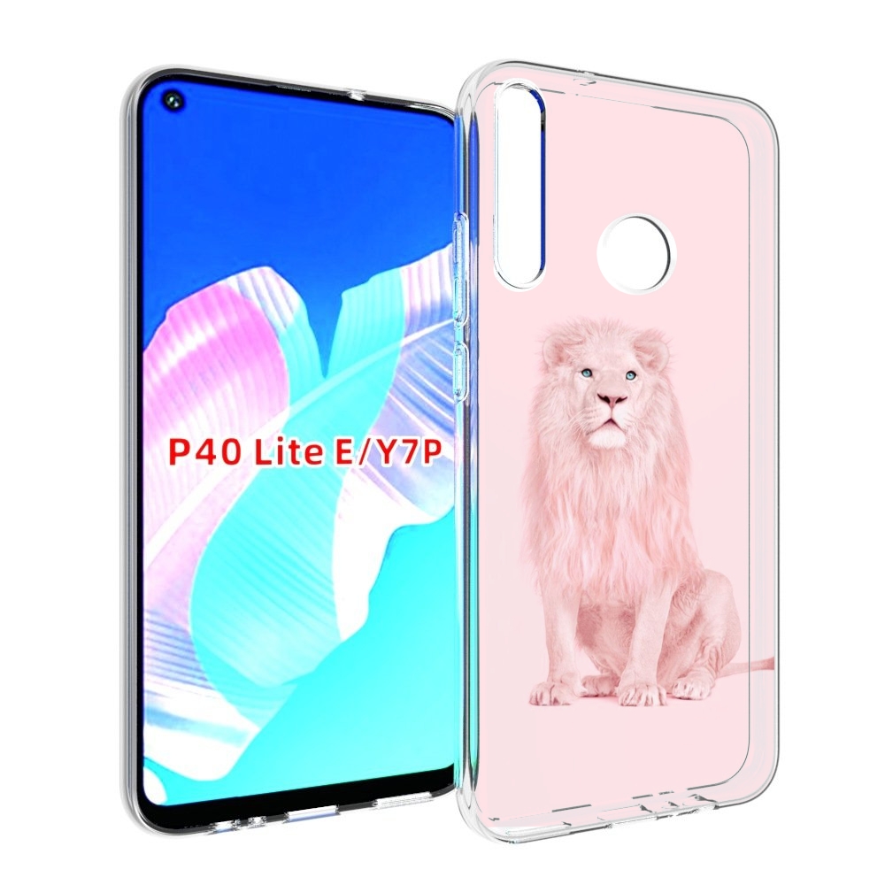 

Чехол бампер MyPads Розовый-лев для Huawei P40 Lite E, Прозрачный, Tocco