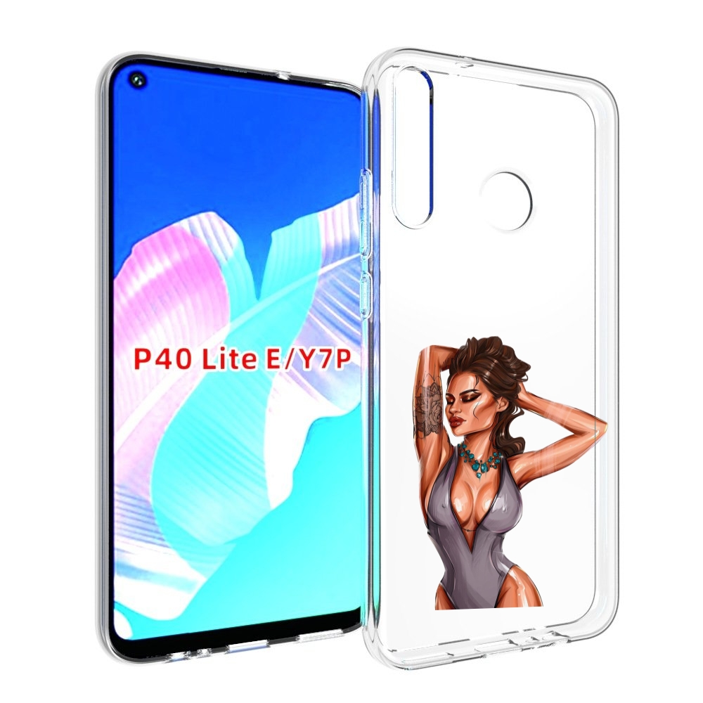 

Чехол бампер MyPads Роскошная-девушка женский для Huawei P40 Lit, Прозрачный, Tocco