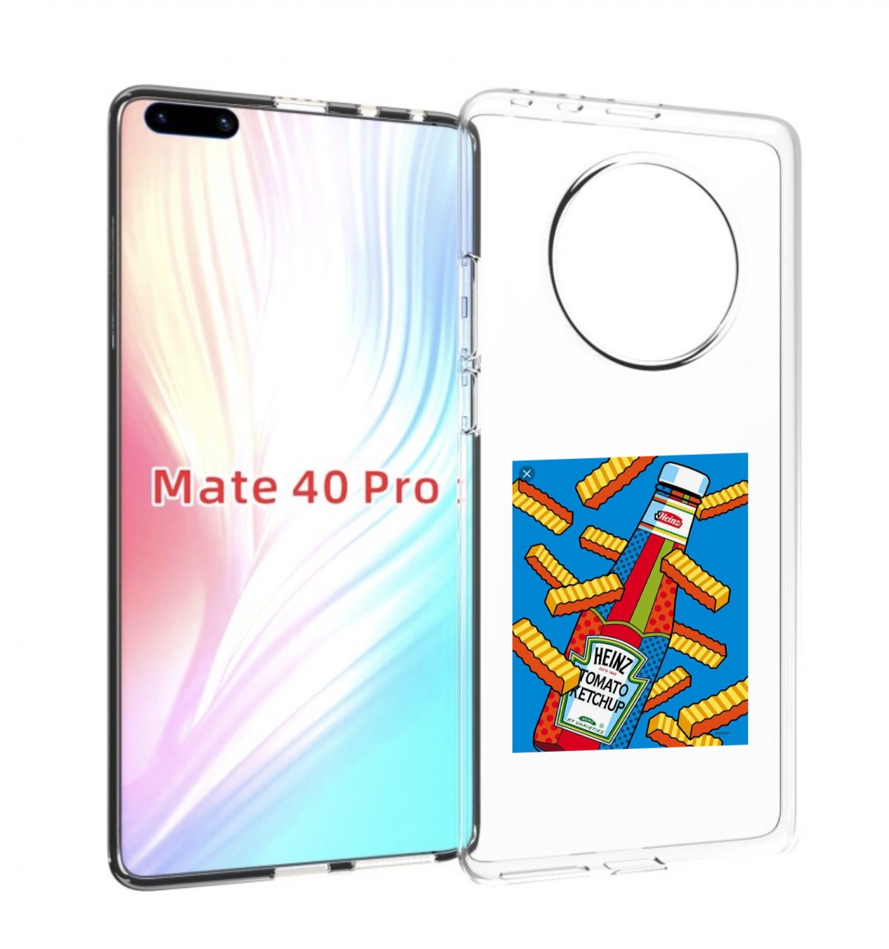 

Чехол MyPads картошка с соусом для Huawei Mate 40 Pro (NOH-NX9), Прозрачный, Tocco