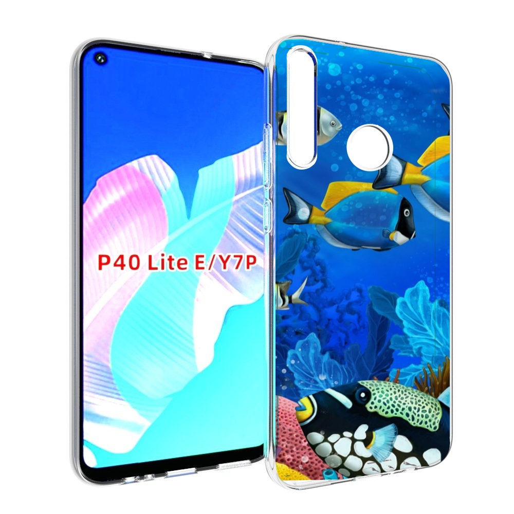 Чехол бампер MyPads Рыбки для Huawei P40 Lite E
